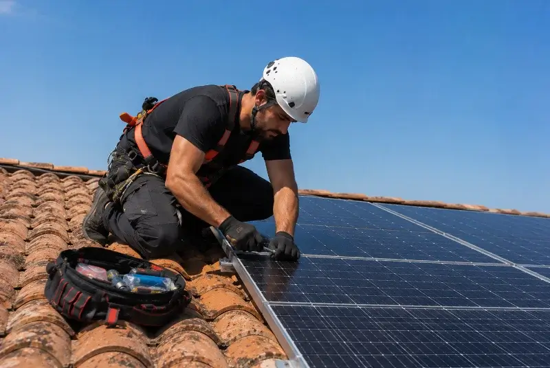Maintenance et monitoring de panneaux solaires à Prinquiau